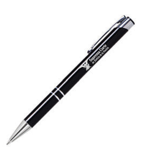 Pluma ejecutiva de metal tinta negro