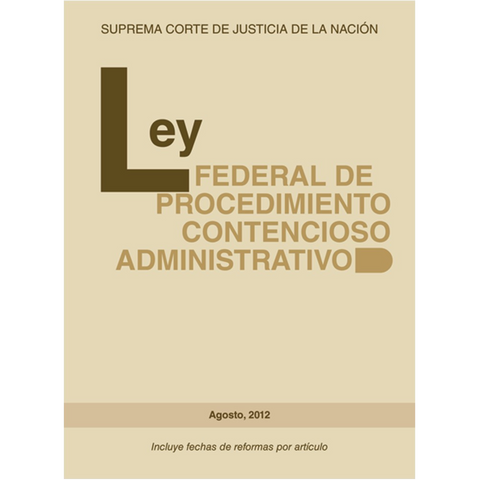 Libro Ley Federal de Procedimiento Contencioso Administrativo 2012