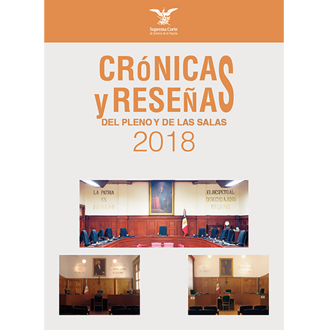 Libro Crónicas y reseñas del Pleno y de las Salas 2018.