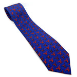 CORBATA AGUILA AZUL CON ROJO
