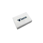 Borrador blanco con impresión de logo Águila SCJN.